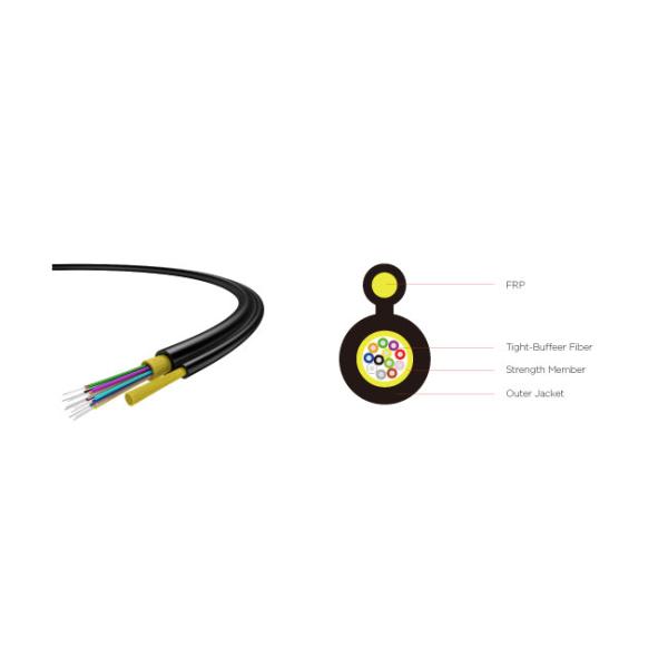 Self-Supported Round Drop Cable GJYCBH Fiber Optic Cable For FTTx