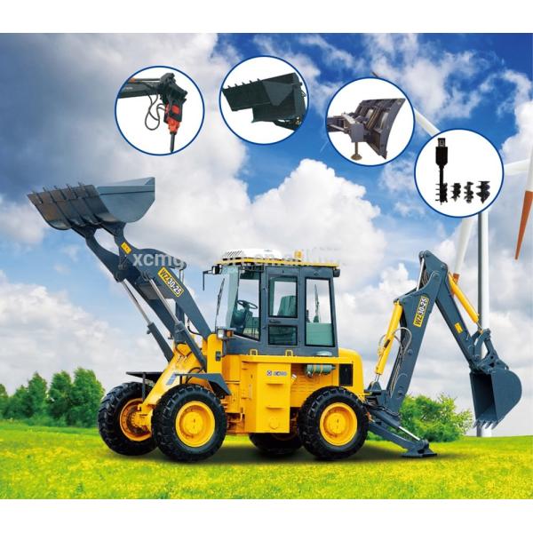 XCMG WZ30-25 backhoe loader hydraulic 1m3 bucket backhoe loader with CUMMINS engine