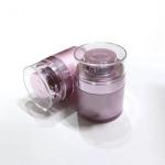 Plastic Luxury Cosmetic Airless Pump Jars 15ml 30ml 50ml 80ml For Face Lotion