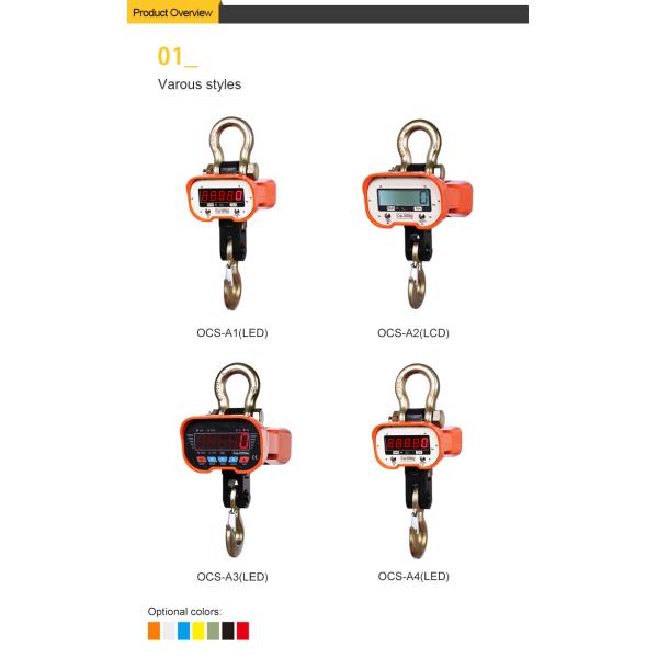 Alloy Electronic Crane Scales Remote Control