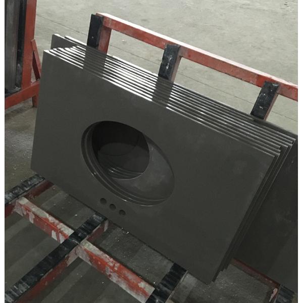 Customized Size Black Sparkle Kitchen Worktop For Decoration Project Corrosion Resistance