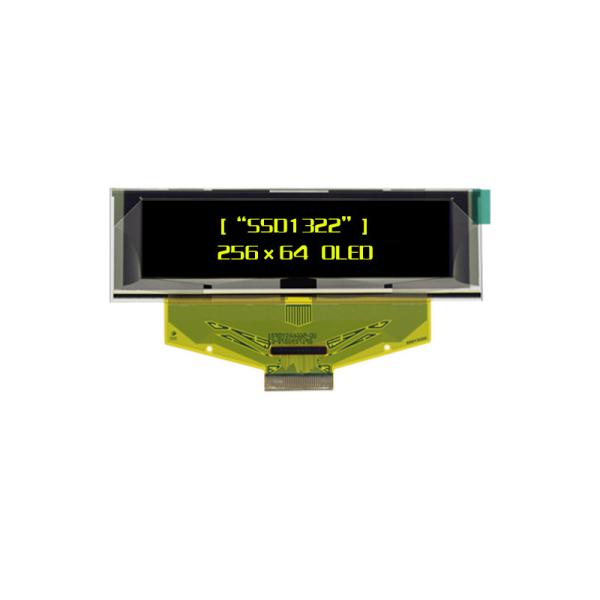 2.8 inch blue/yellow PMOLED display 256*64 dots I2C/SPI interface driving IC SSD1322