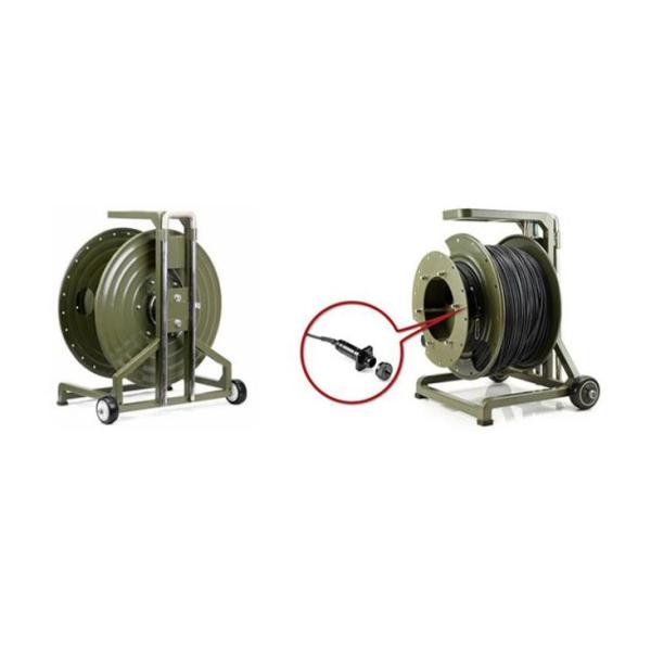 Portable Fiber Cable Assembly Field Deployable Tactical Fiber Optic Cable Reel