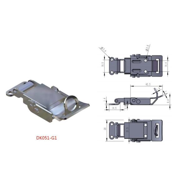 Padlockable Over Centre Toggle Latch Stainless Steel Shock Absorbtion