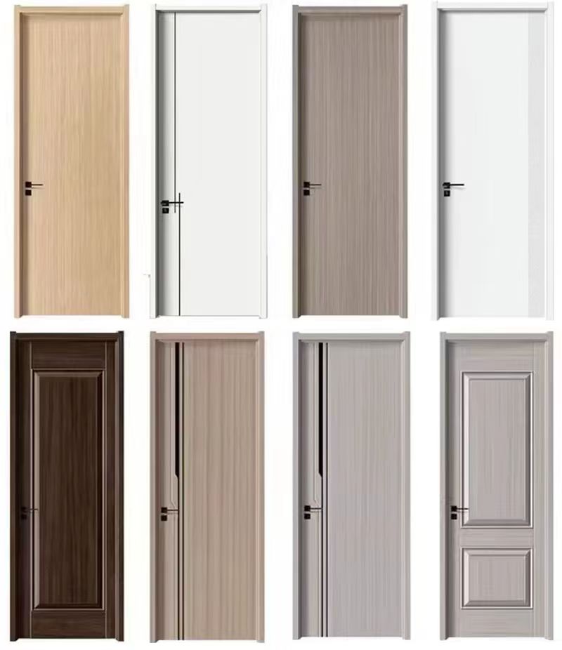 Flat Panel Solid Wood Interior Door Custom Interior Solid Wood Internal Door for Contemporary Residential Projects