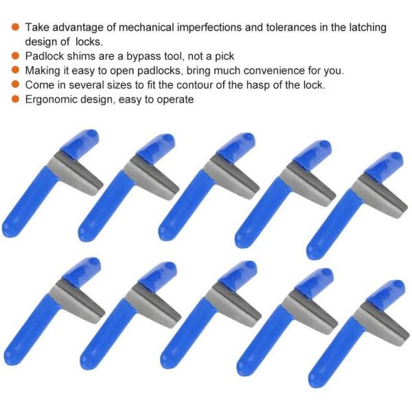 Top quality 10Pcs Picks Set Lock Pick Lockpicking Opener Lock Pick Set Locksmith Tool single package