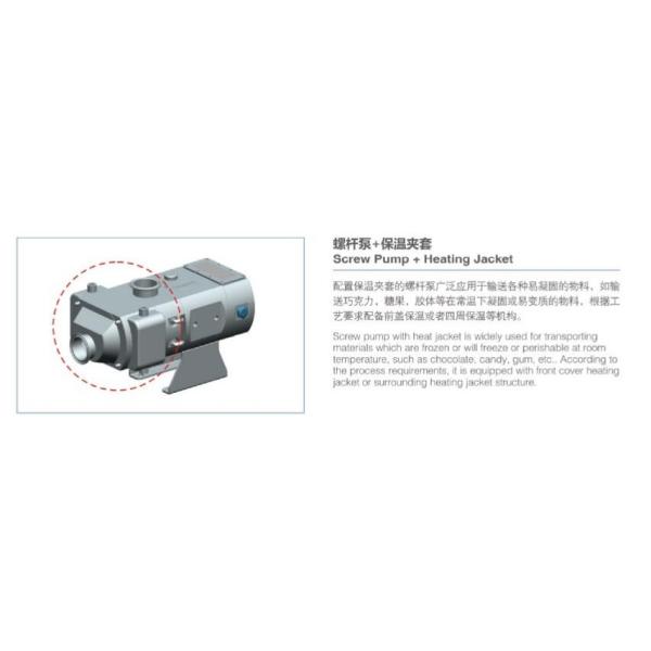 Fat Oil Meat Processing Ra0.4μm Screw Type Pump