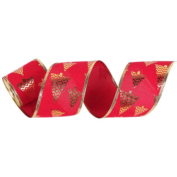 Customized Polyester Wired Edge Ribbon Roll for Christmas Crafts Polyester Material