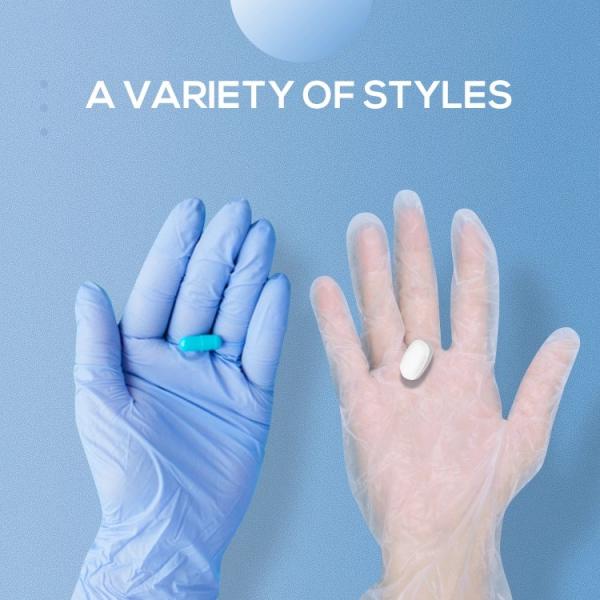 Nitrile Extra Strong Elasticity Examination Gloves Powder Free