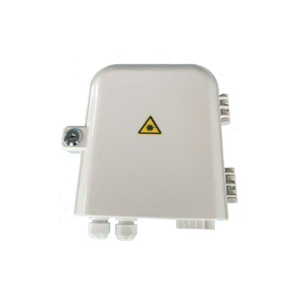 White PC Material Fiber Optic Termination Box 16 Core For CATV System