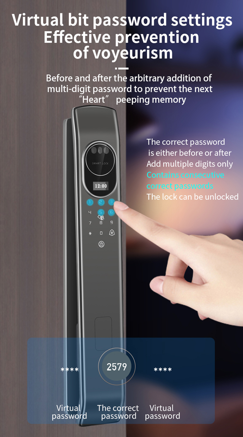 FD761 Smart Door Lock Smart Fingerprint Lock Smart Face Lock