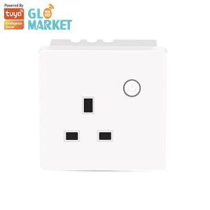 Quality Glomarket Tuya Wall Socket With Google Assistant Voice / Timing Control For Smart Home for sale