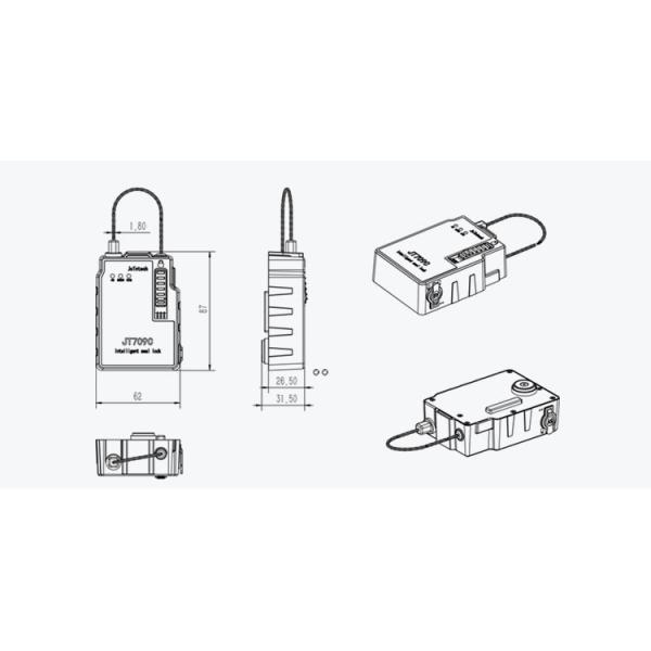 4G Remote Unlock Large Battery Smart Electronic Seal GPS Lock