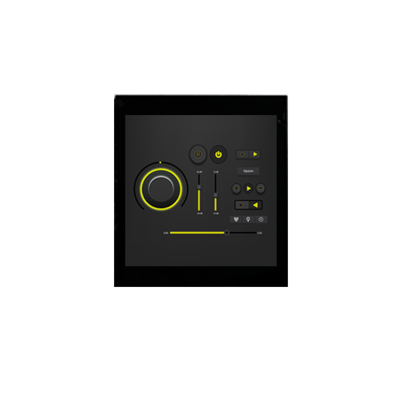 2.7‑inch 320×320 serial screen, RS485 signal interface LCD display module, UART board with capacitive touch
