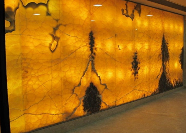 SGS Bacstone Glass Panel With 1-2mm Thin Natural Stone