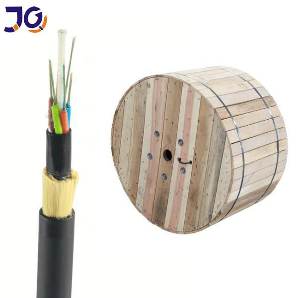 1 2 4 Core Fiber Optic Indoor / Outdoor Flat FTTH Drop Cable