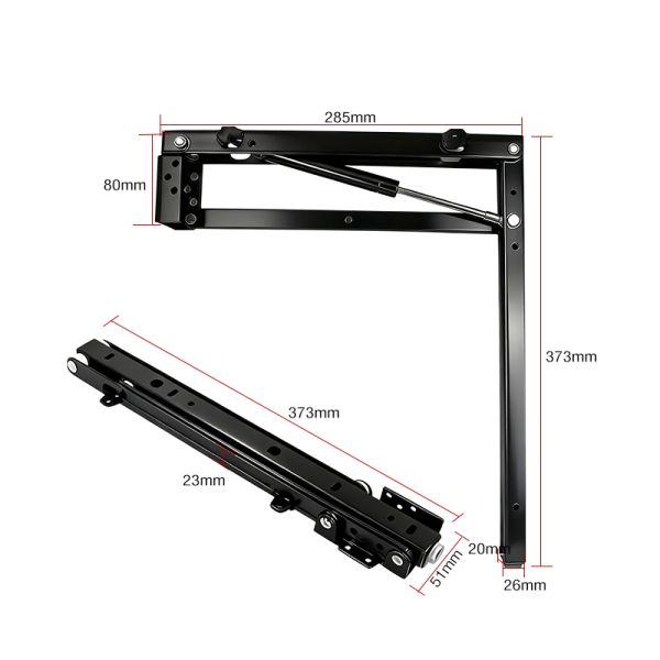 Space-Saving Iron Invisible Shelf Folding Mechanism Accessories & Multi-Functional Folding Hinge Mechanism