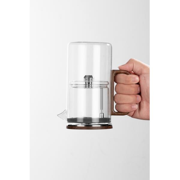 Customized Clear Glass Tea Pot Infuser Stovetop Safe Microwavable