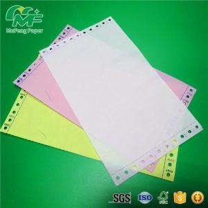 Quality 3 Ply 9.5* 11 Computer Form Paper , Carbonless Ncr Continuous Stationery Paper Smooth Surface for sale