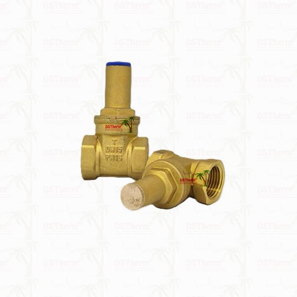 Brass Lock Gate Valve For Plumbing System Corrosion Resistance Customized Size