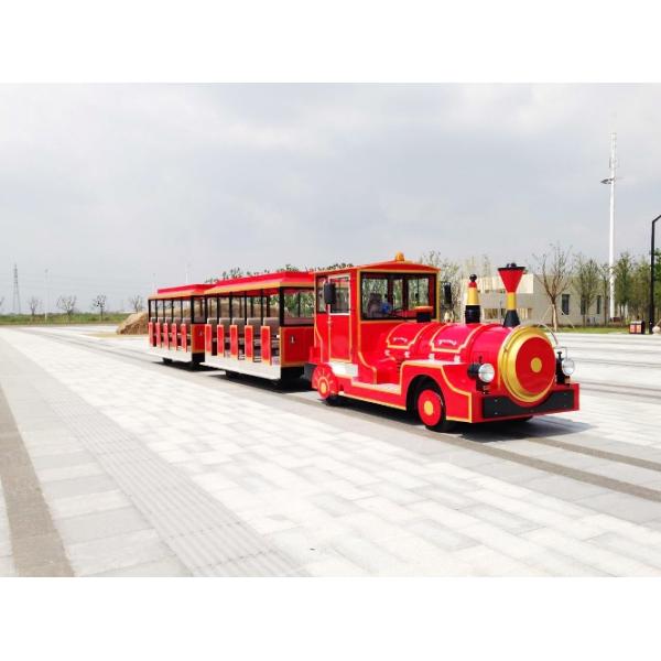 Mini Road Electric Trackless Train For Outside Using Customized Body Color