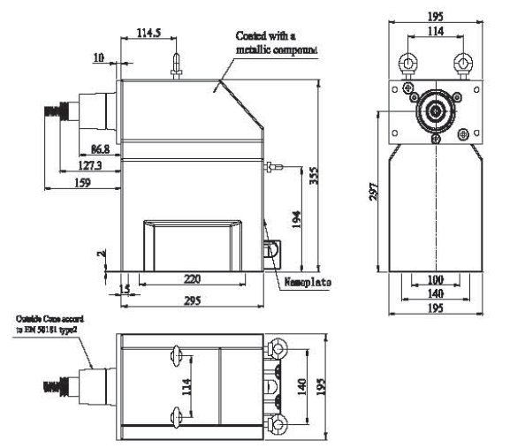 12/24/36kV Medium Voltage Transformer Bushing Metallic Coating Touch Proof MV/LV/HV Epoxy Resin Casting Single Phase
