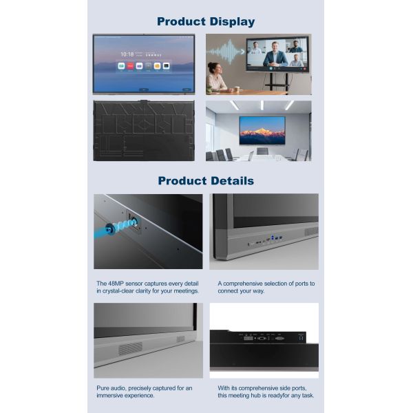 115 Inch Standard Interactive Board OEM 4K Digital Interactive Whiteboard 115 Inch