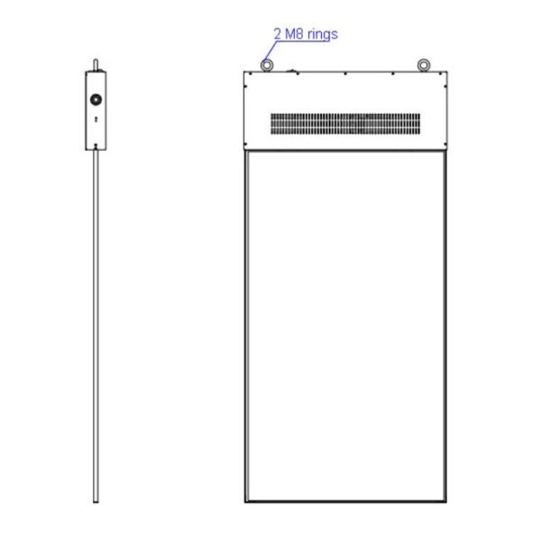 5 Inch Flexible Double-Sided Hanging Transparent OLED Display For Advanced Indoor Visual Experience