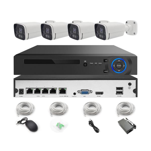 Customized 4K 8.0MP 4CH POE IP Camera Face Detection Cctv System for End Surveillance