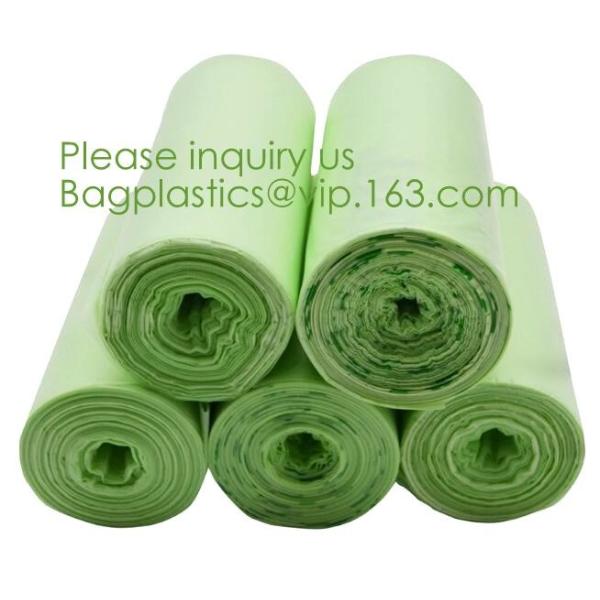 Eco friendly Compostable Biodegradable commercial bags,100% Environment Friendly Compostable Cornstarch Garbage Bags pac