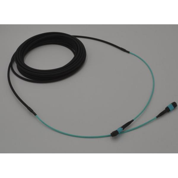 24 Core MPO MTP OM4 5.5MM Double Sheath Trunk Cable With 30cm Tail