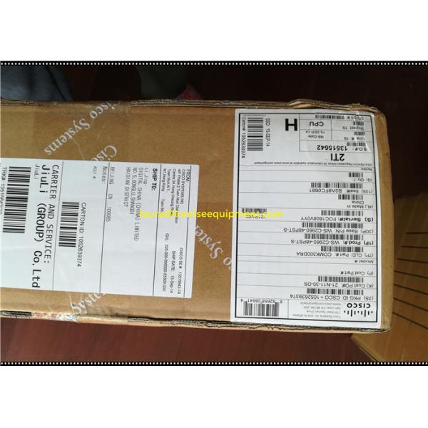 CISCO SWITCH SECURITY APPLIANCE CATALYST WS-C2960-48PST-S MANAGES L2 FAST ETHERNET (10/100) ENERGY
