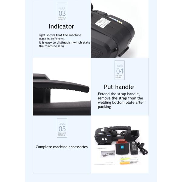 4000mA Battery Capacity PP/PET Strapping Machine Handheld Strapper for and Strapping