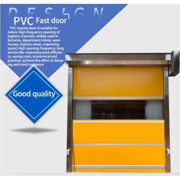 Automatic Fast Pvc Rapid Roller Doors Vertical Steel High Speed 2m/S Rolling Shutter