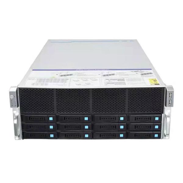 Tel Xeon E5 Dual CPU Motherboard Rack Server Case 4U Portable GPU AI Server with GPU Cards