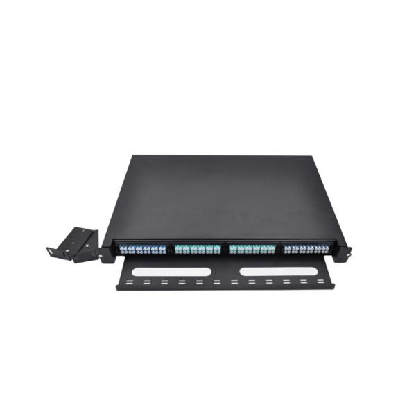 1U Rack Mountable Fiber Optic Patch Panel with 96core LC and 4x MTP-24 Cassettes for High Density Data Centers