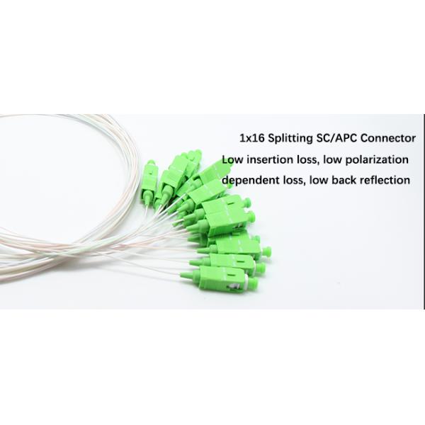Blockless 1x16 PLC Fiber Optic Splitter With Mini Module 900μM SC APC Small Size