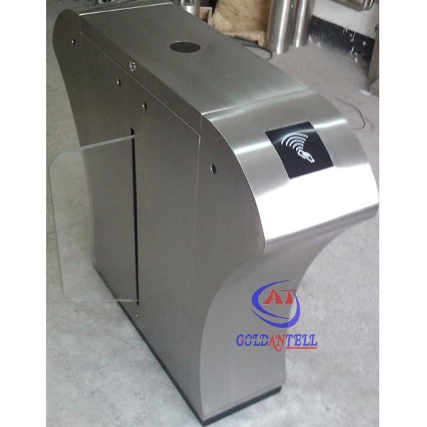 Bidirectional nfc access control turnstile enter insert card exit card acceptor flap turnstile