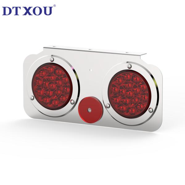 4-inch circular trailer tail light indicator L-shaped combination tail light