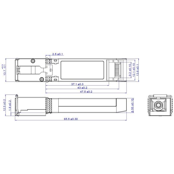 Generic GPON SFP Transceiver XGPON ONU N2a SFP+ Transceiver Module