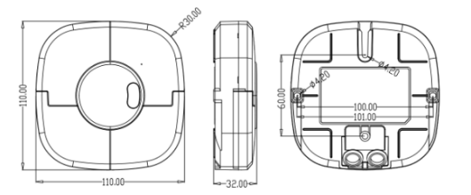Surface Mounted Microwave Motion Sensor For Warehouse 12m Mounting Height 30m Detecting Range