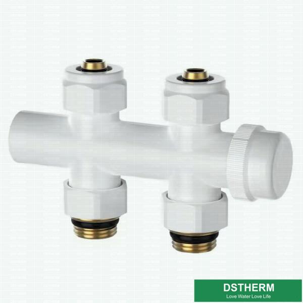 Customized Logo Shinning White Color Heavier H Type Thermostatic Temperature Straight Brass TRV