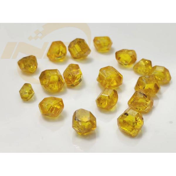Yellow Uncut Rough Diamond Lab Grown Synthetic Diamond For Gem