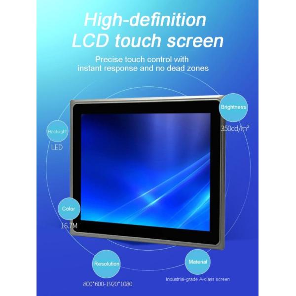 New 15 Inch Industrial tablet computers With HD Playback Embedded High Sensitive All in One PC