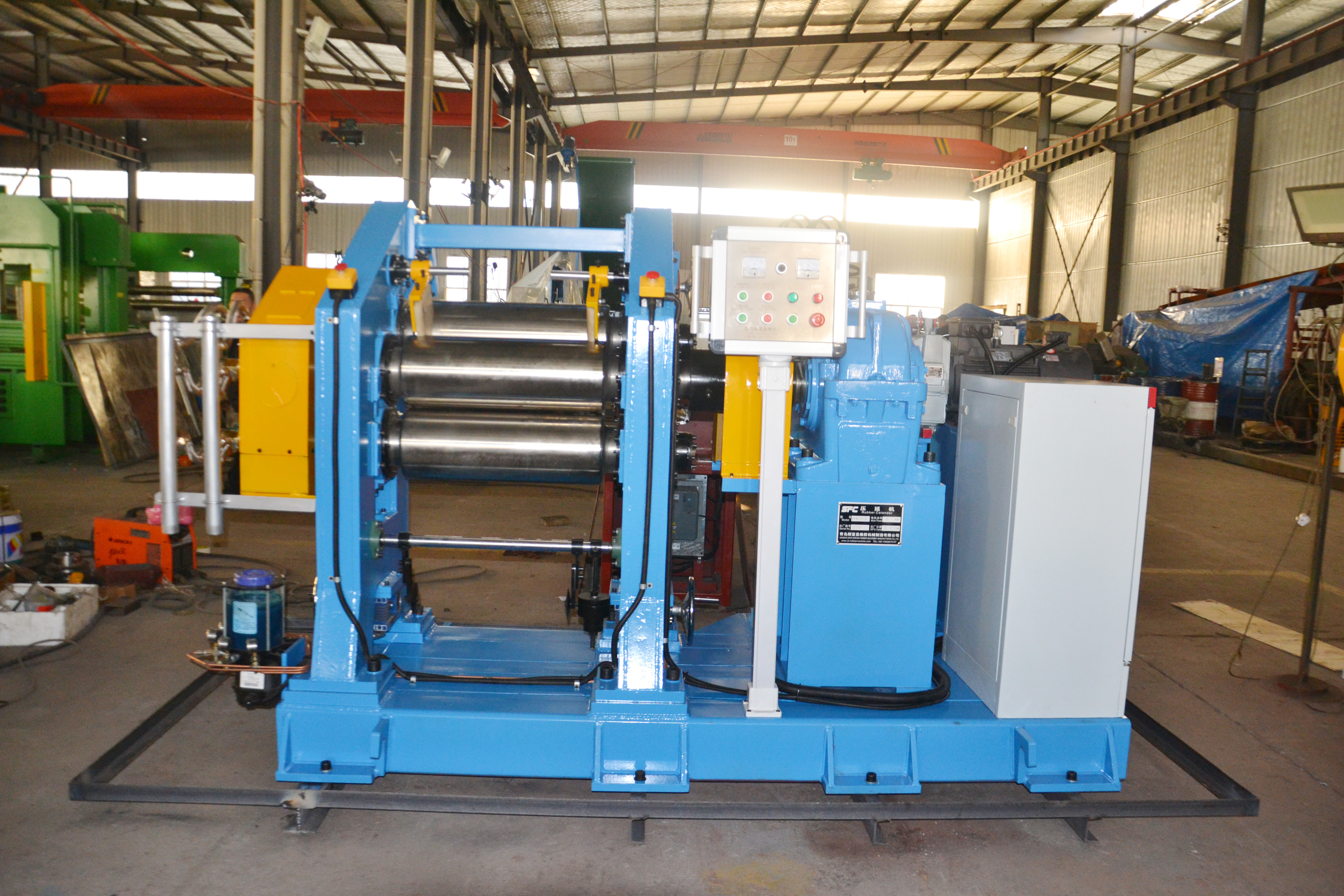 Three-Roll Rubber Calender / Rubber Calender Machine Suppliers