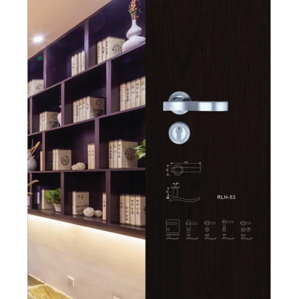 High Security Door Lock Lever Handle Stainless Steel Die Casting Solid