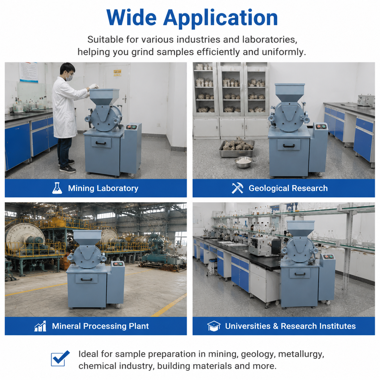Disc Pulverizer in laboratory setting