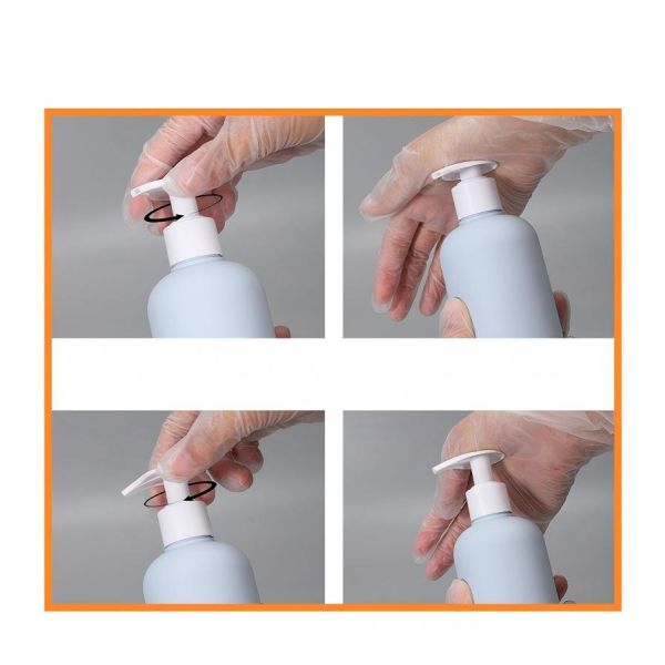 360° Rotating Head Leak-Proof Hygienic Plastic Lotion Pump Dispenser for Cosmetics