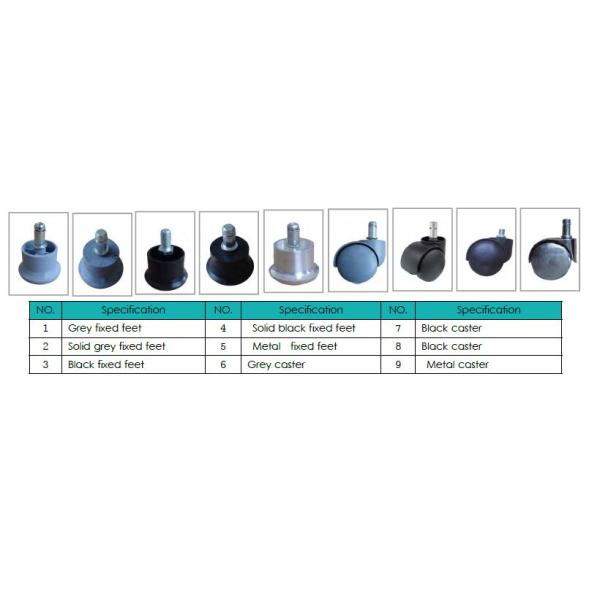 Nylon Castor Purple Cleanroom Armrest ESD Safe Chairs