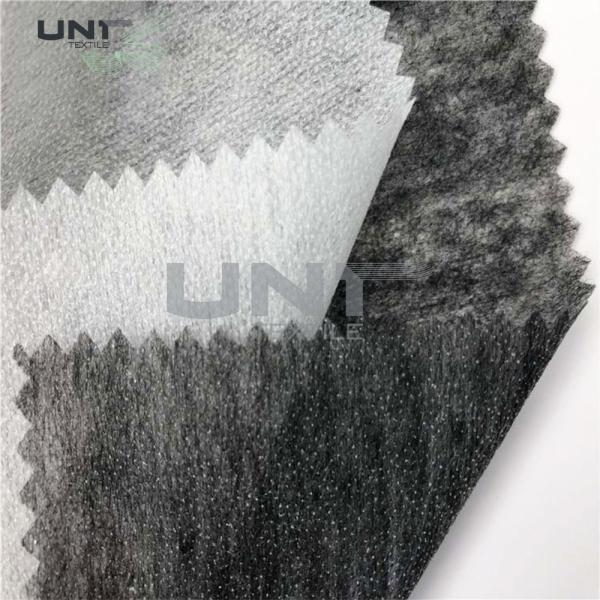 Polyester / Nylon fusible non woven interlining fabrics with paste dot coating for garments